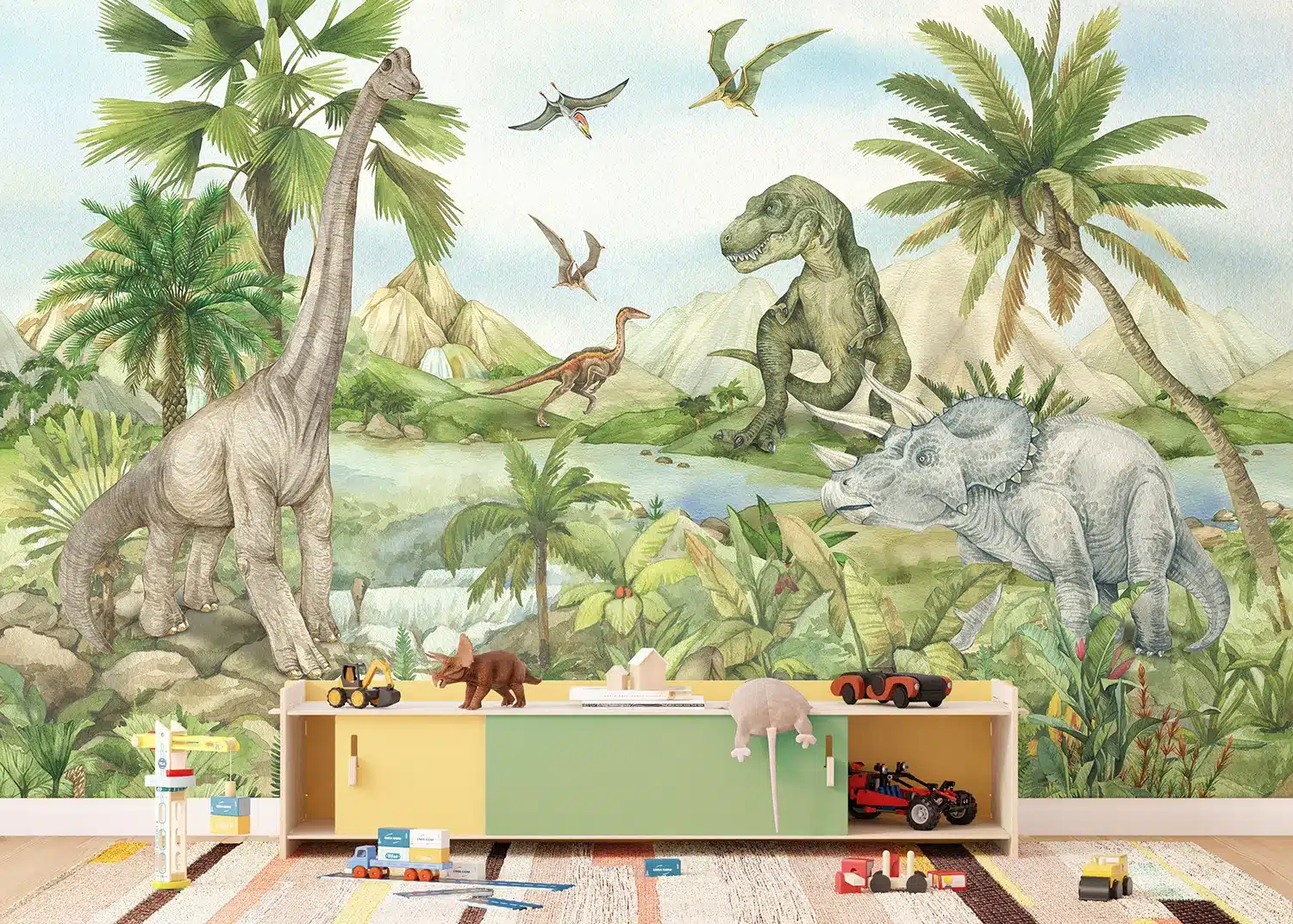 Dino World | Made-to-Measure Kids Wallpaper | Artlook | FTD5P 352179