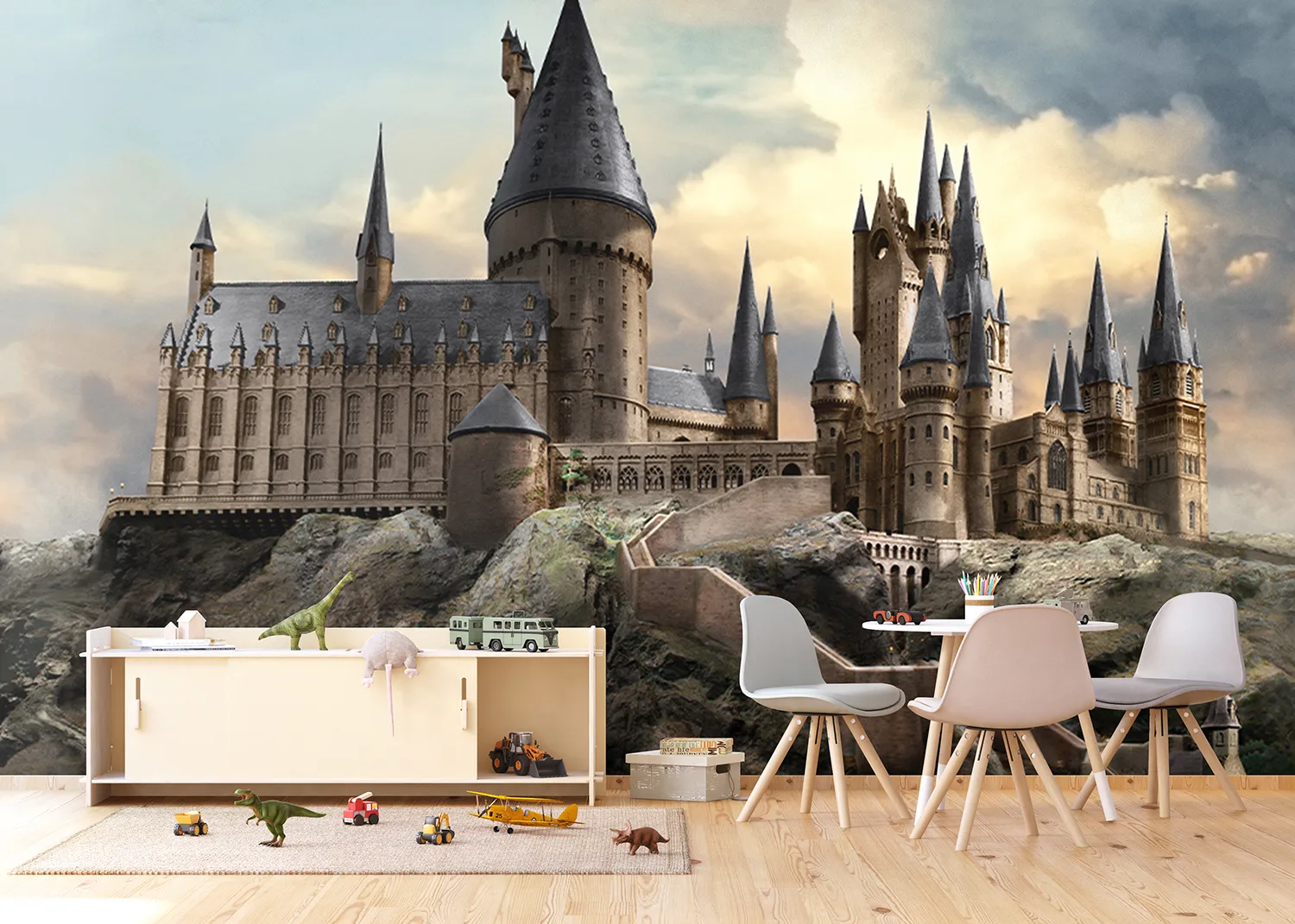 Harry Potter Hogwarts View | Made-to-Measure Kids Wallpaper | Artlook | FTD5P 352185