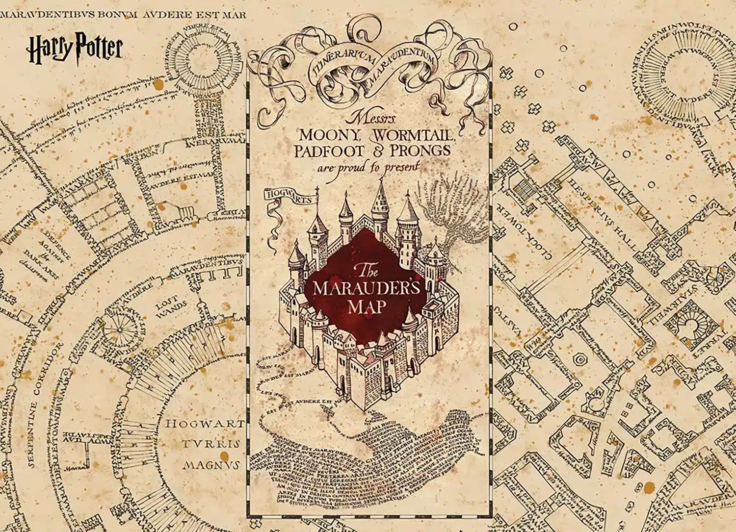 Harry Potter Marauder's Map | Made-to-Measure Kids Wallpaper | Artlook | FTD5P 352187