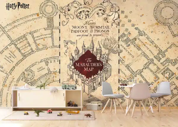 Harry Potter Marauder's Map | Made-to-Measure Kids Wallpaper | Artlook | FTD5P 352187