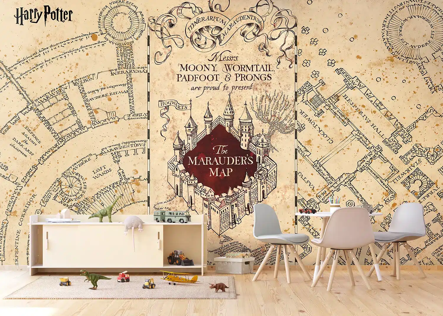Harry Potter Marauder's Map | Made-to-Measure Kids Wallpaper | Artlook | FTD5P 352187