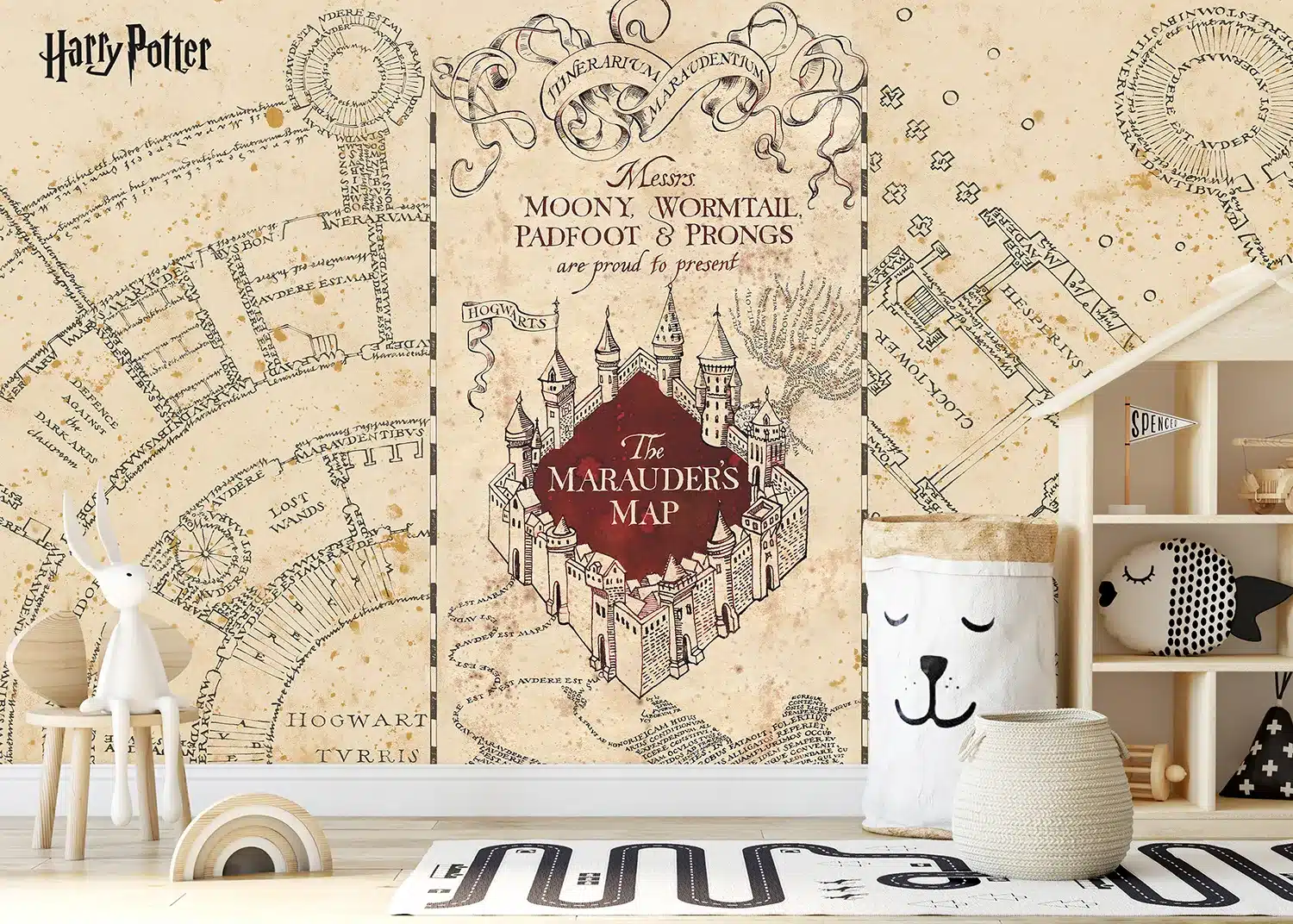 Harry Potter Marauder's Map | Made-to-Measure Kids Wallpaper | Artlook | FTD5P 352187 2