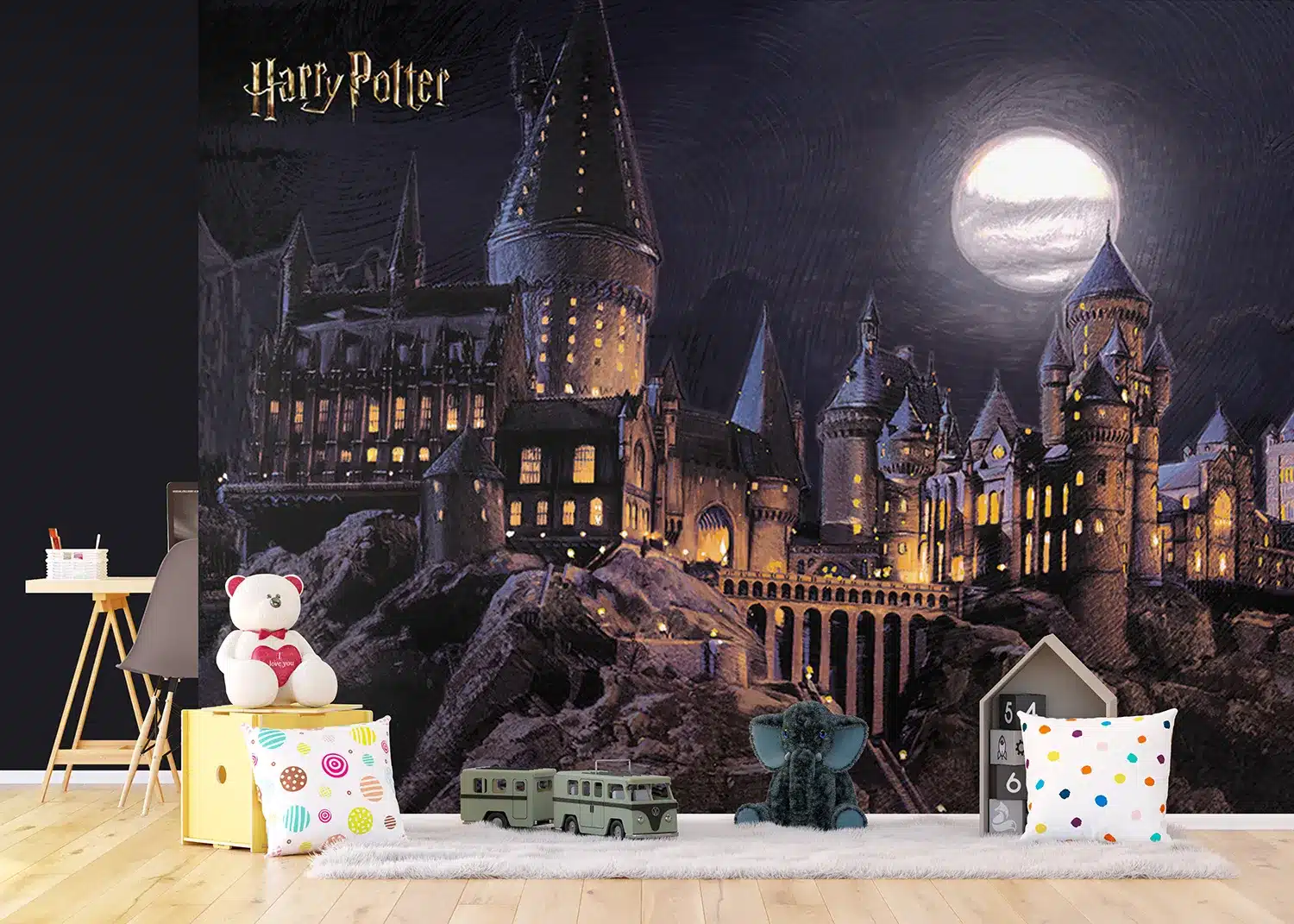 Harry Potter Hogwarts | Made-to-Measure Kids Wallpaper | Artlook | FTD5P 352189 2