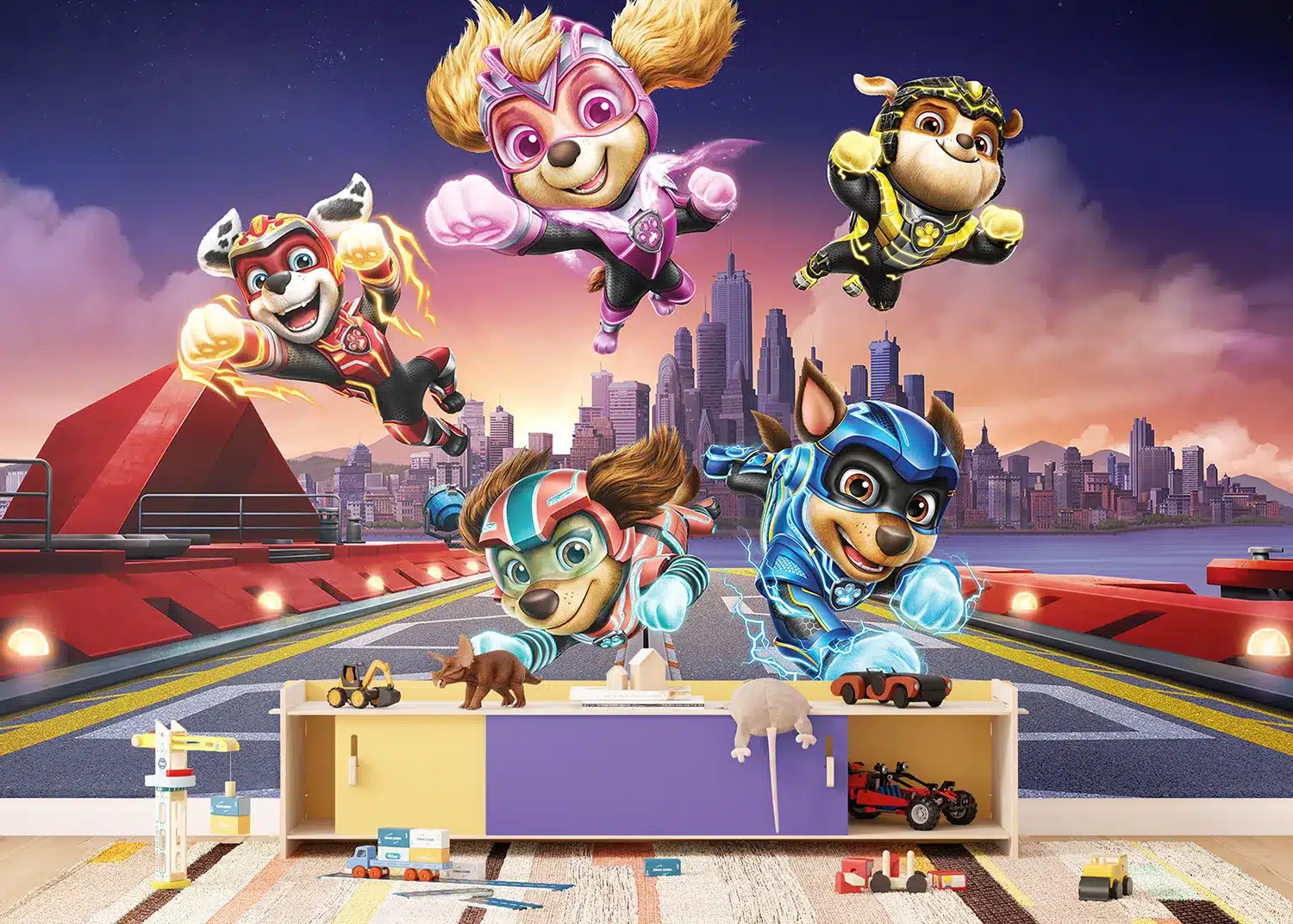 Paw Patrol Movie Rescue Flight | Made-to-Measure Kids Wallpaper | Artlook | FTD5P 352193 3