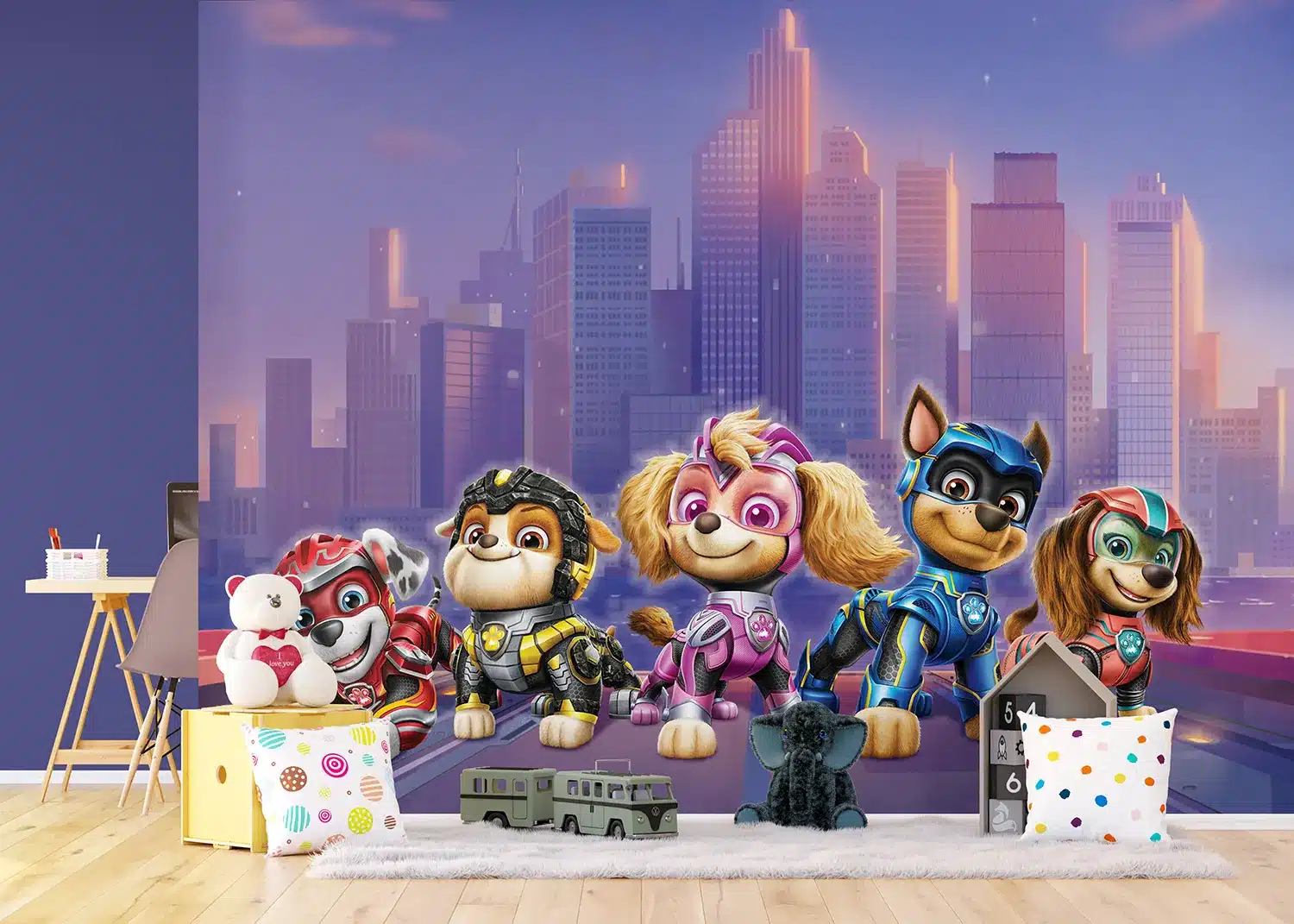 Paw Patrol Movie Full Team | Made-to-Measure Kids Wallpaper | Artlook | FTD5P 352195
