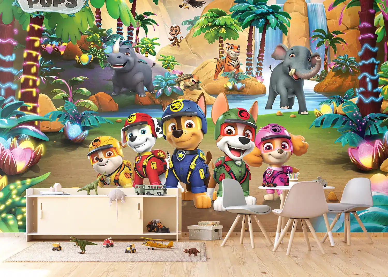 Paw Patrol Jungle Pups | Made-to-Measure Kids Wallpaper | Artlook | FTD5P 352197 3
