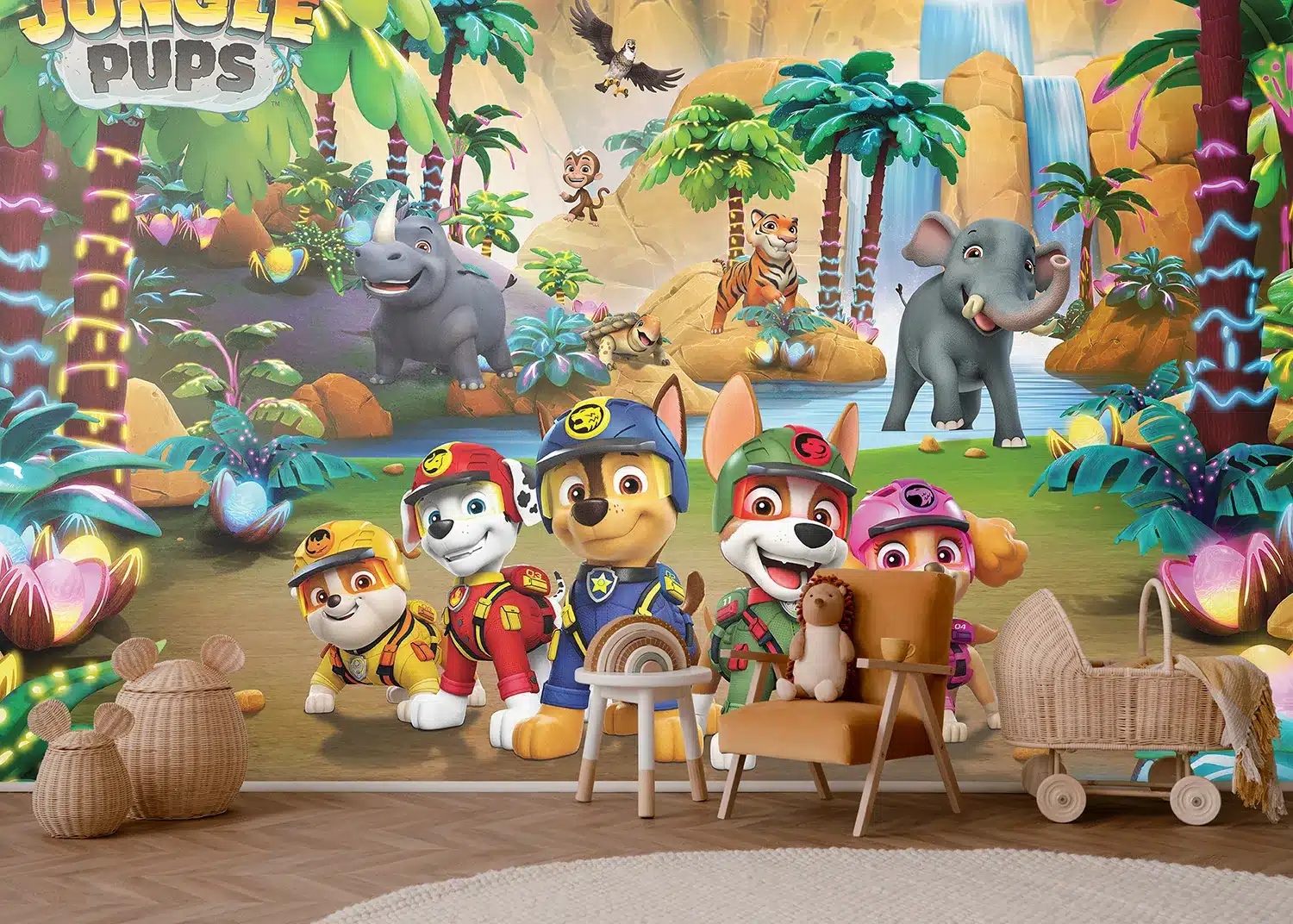 Paw Patrol Jungle Pups | Made-to-Measure Kids Wallpaper | Artlook | FTD5P 352197 2