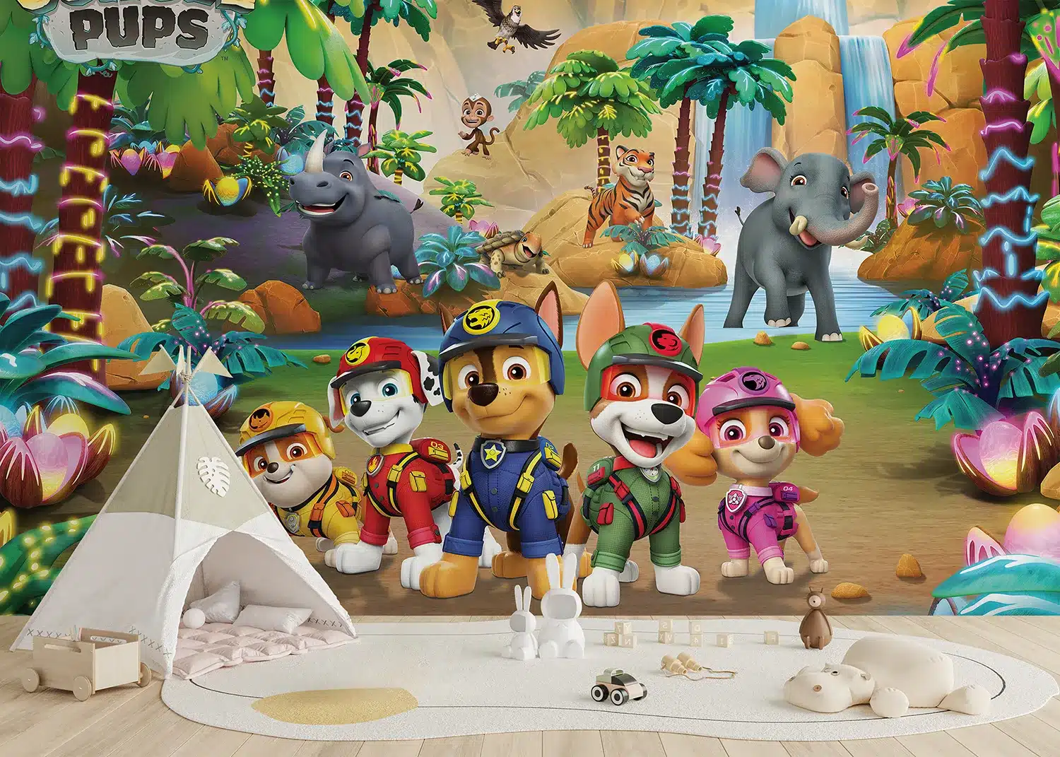 Paw Patrol Jungle Pups | Made-to-Measure Kids Wallpaper | Artlook | FTD5P 352197