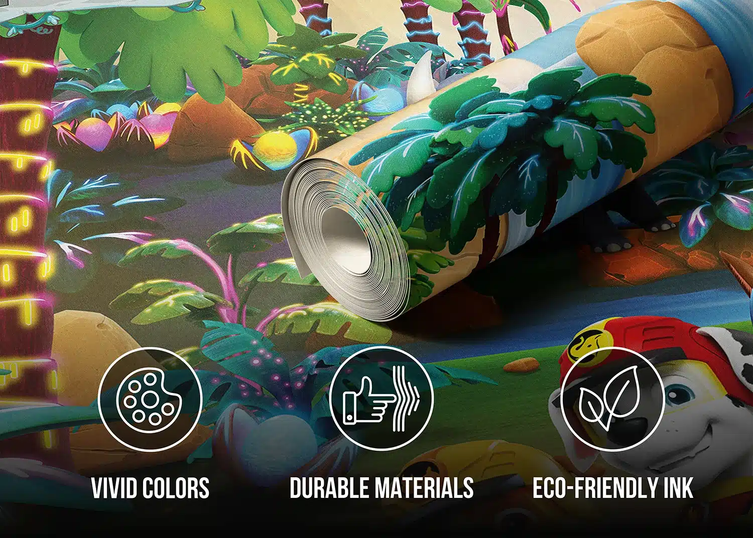 Paw Patrol Jungle Pups | Made-to-Measure Kids Wallpaper | Artlook | FTD5P 352197 4