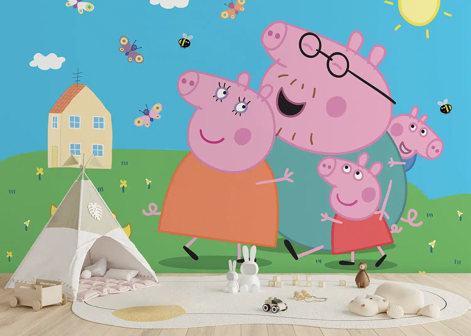 Peppa Pig Home | Made-to-Measure Kids Wallpaper | Artlook | FTD5P 352201 3