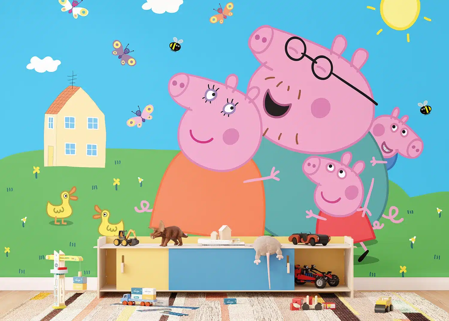 Peppa Pig Home | Made-to-Measure Kids Wallpaper | Artlook | FTD5P 352201 2