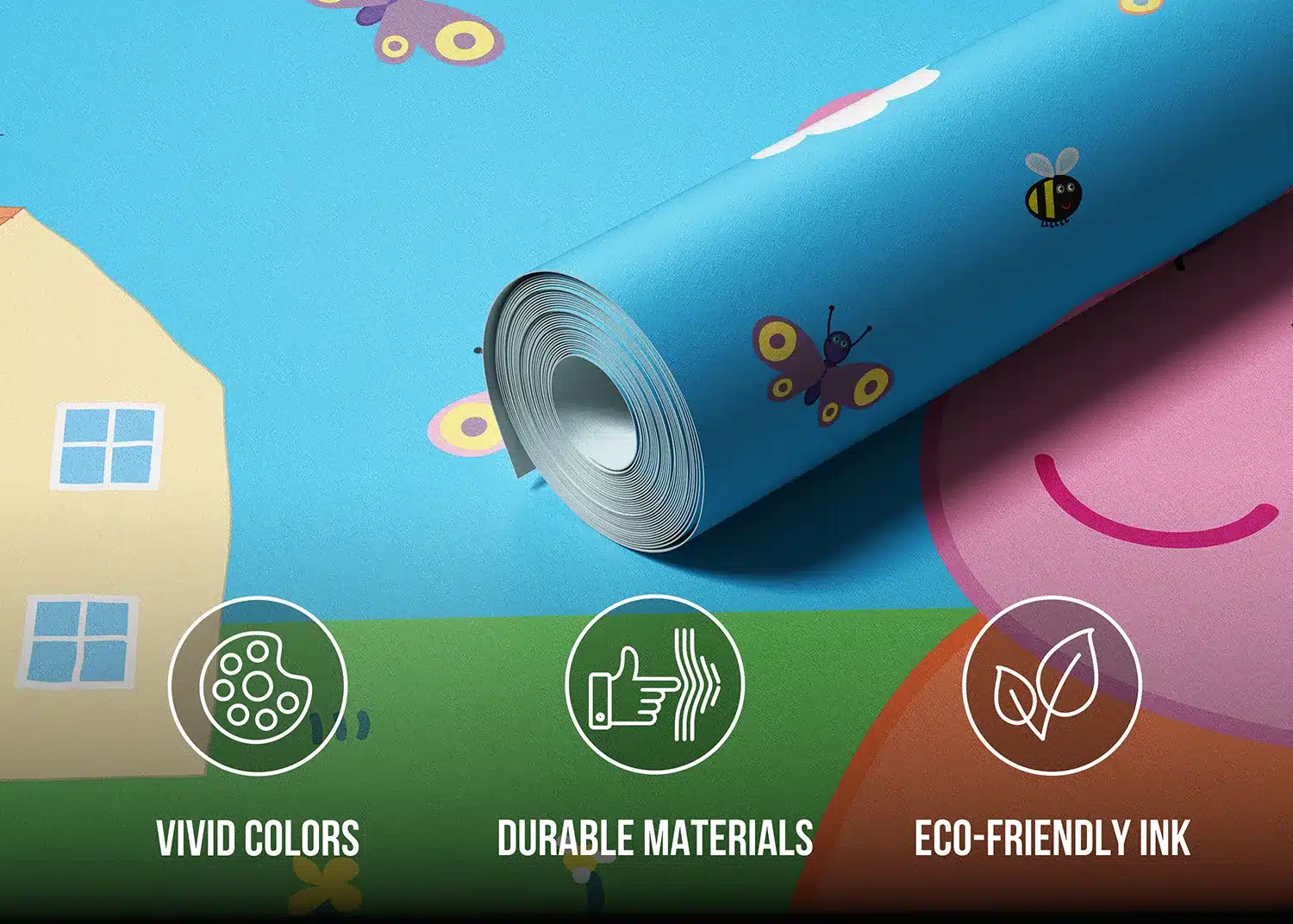 Peppa Pig Home | Made-to-Measure Kids Wallpaper | Artlook | FTD5P 352201 4