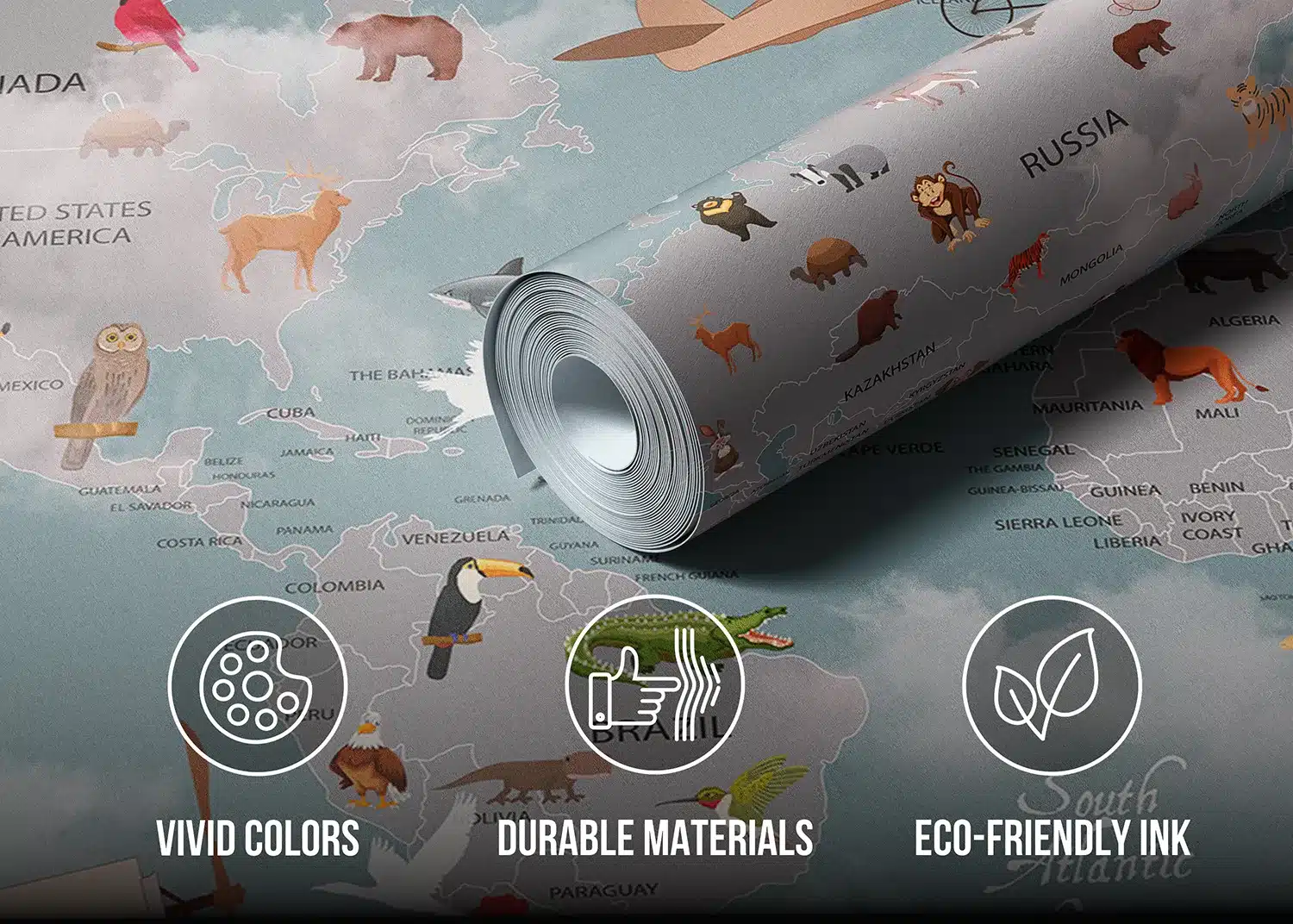 Kids' Aeromap | Made-to-Measure Kids Wallpaper | Artlook | FTD5P 352241 5