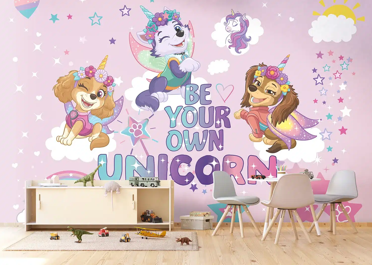 Paw Patrol Unicorn | Made-to-Measure Kids Wallpaper | Artlook | FTD5P 352281 3