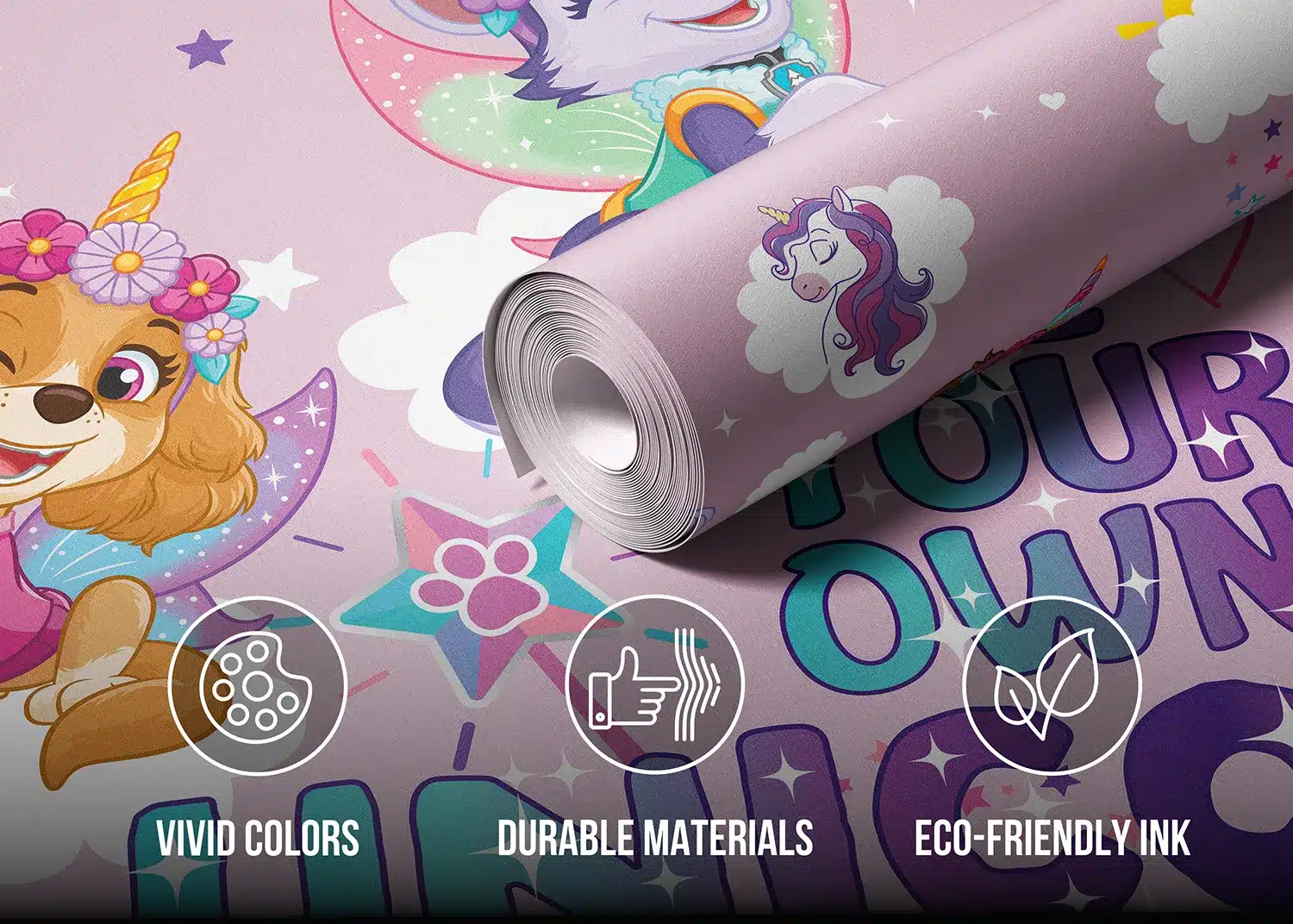 Paw Patrol Unicorn | Made-to-Measure Kids Wallpaper | Artlook | FTD5P 352281 5