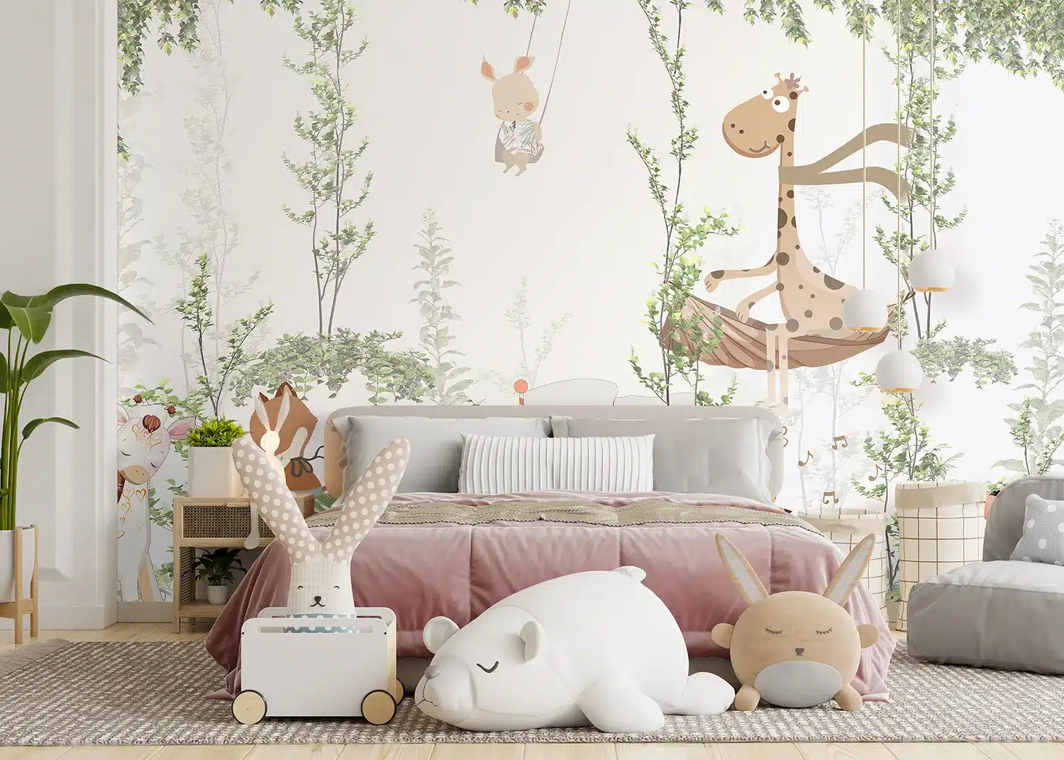 Jungle Friends Gathering | Made-to-Measure Kids Wallpaper | Artlook | FT5P 352347 3