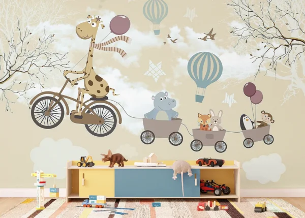 Balloon Express | Made-to-Measure Kids Wallpaper | Artlook | FTD5P 352349