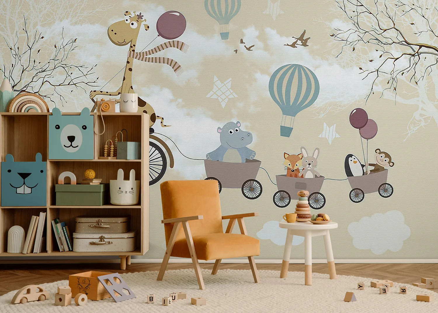 Balloon Express | Made-to-Measure Kids Wallpaper | Artlook | FTD5P 352349 2