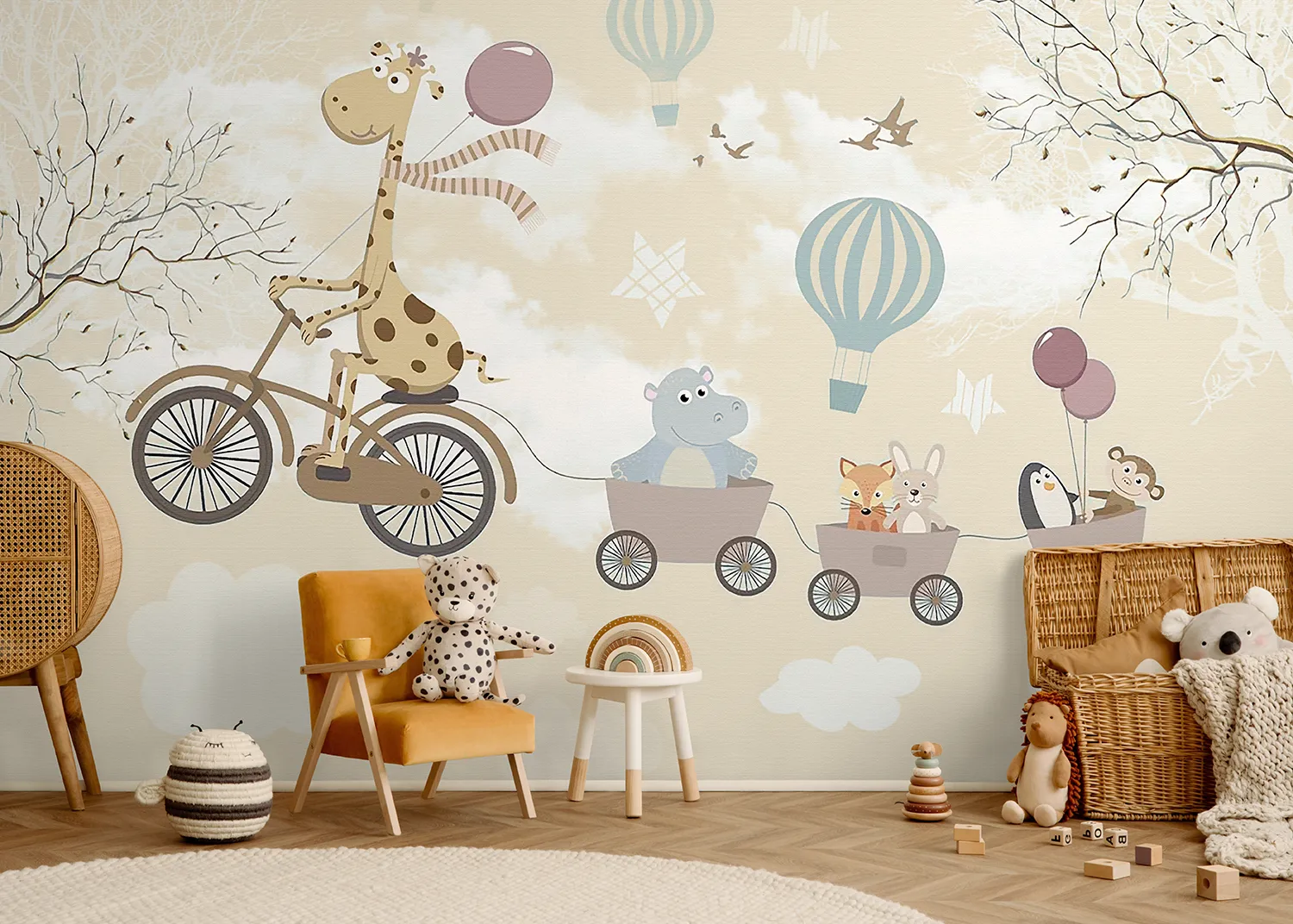 Balloon Express | Made-to-Measure Kids Wallpaper | Artlook | FTD5P 352349 3