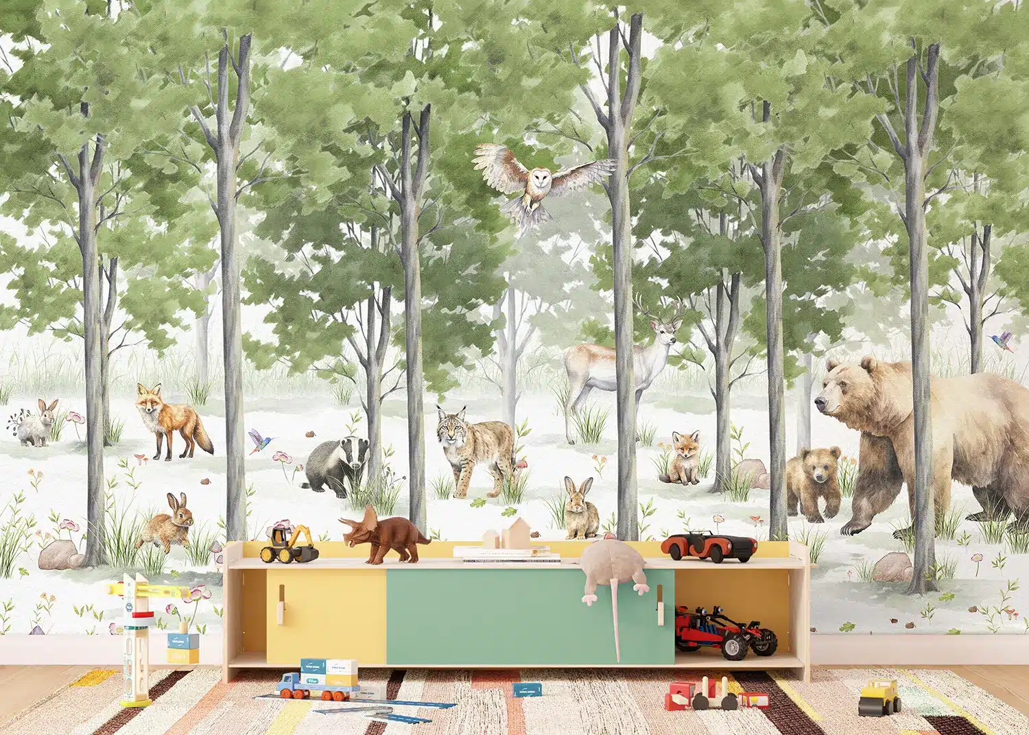 Forest Playground | Made-to-Measure Kids Wallpaper | Artlook | FTD5P 352351 2