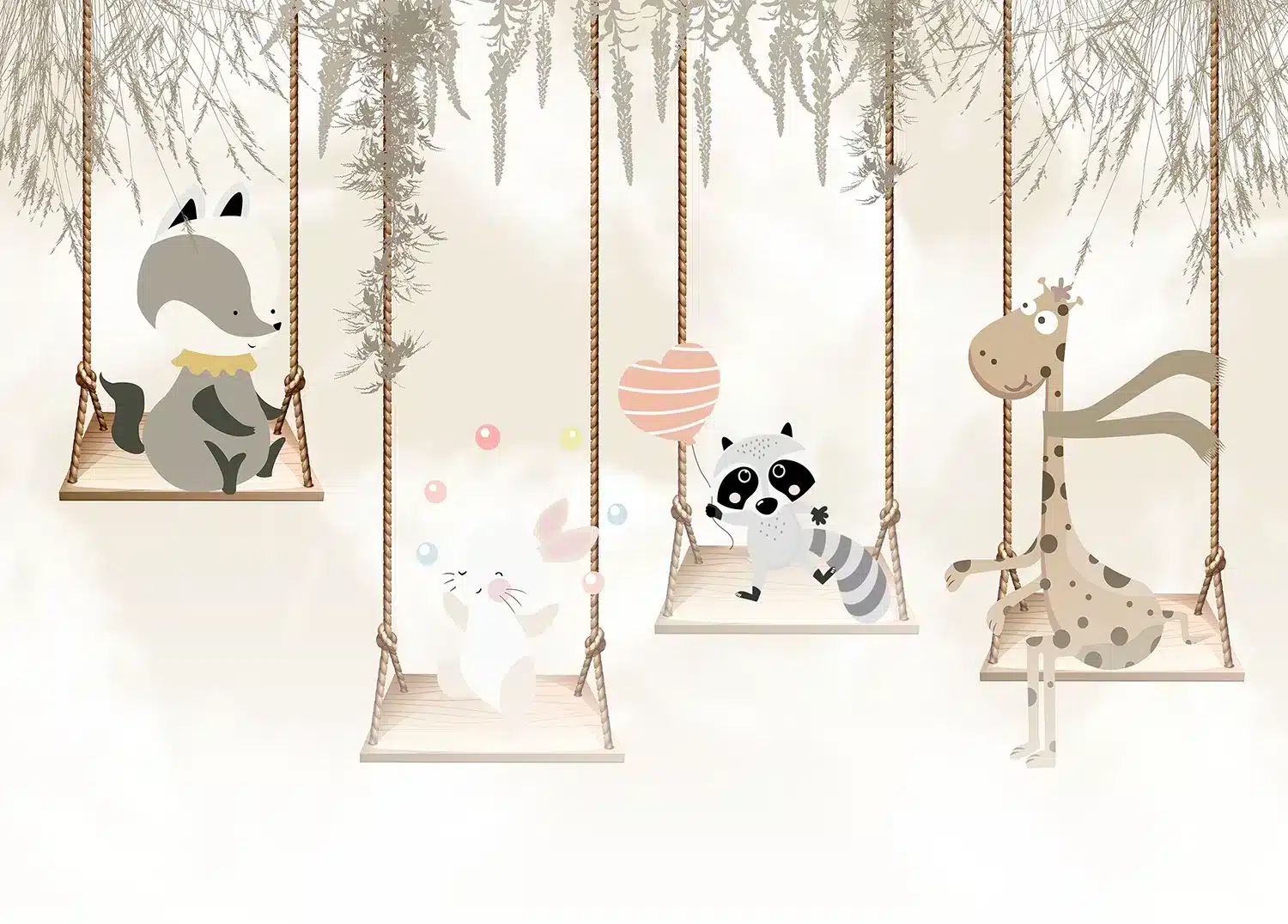 Forest Swings | Made-to-Measure Kids Wallpaper | Artlook | FTD5P 352353