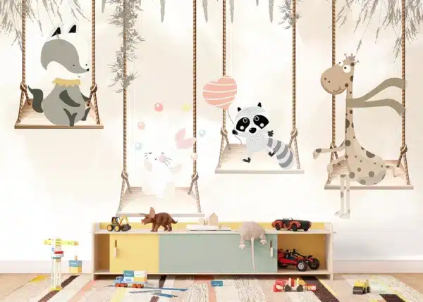 Forest Swings | Made-to-Measure Kids Wallpaper | Artlook | FTD5P 352353
