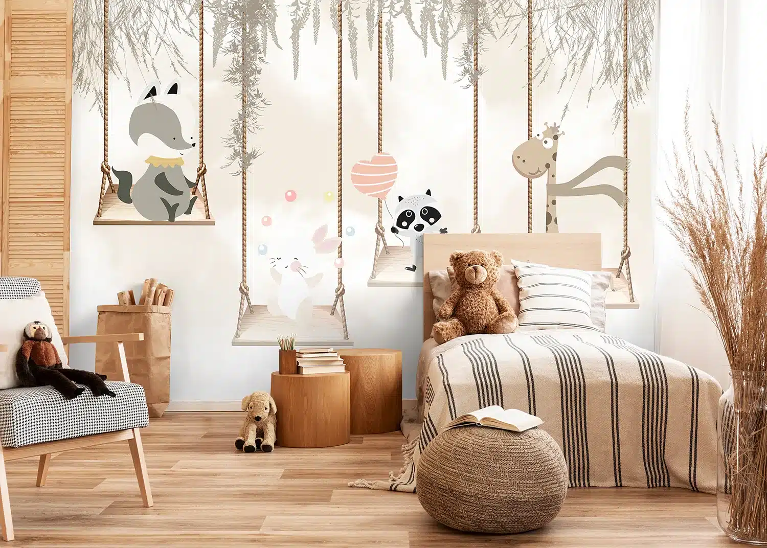 Forest Swings | Made-to-Measure Kids Wallpaper | Artlook | FTD5P 352353 4