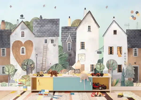 Lovely Neighborhood | Made-to-Measure Kids Wallpaper | Artlook | FTD5P 352371