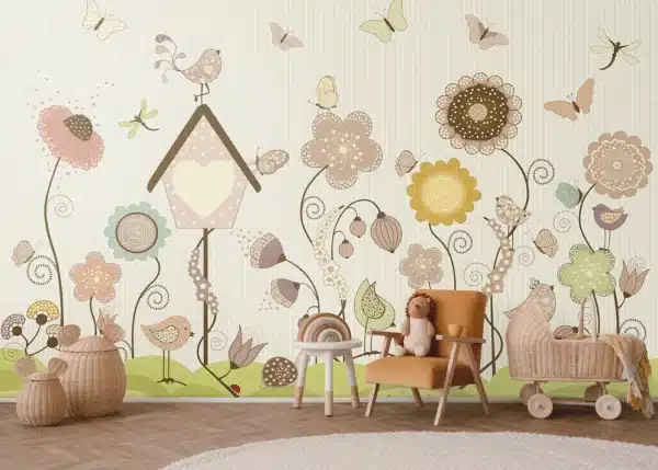 Green Sunlit Garden | Made-to-Measure Kids Wallpaper | Artlook | FTD5P 352375