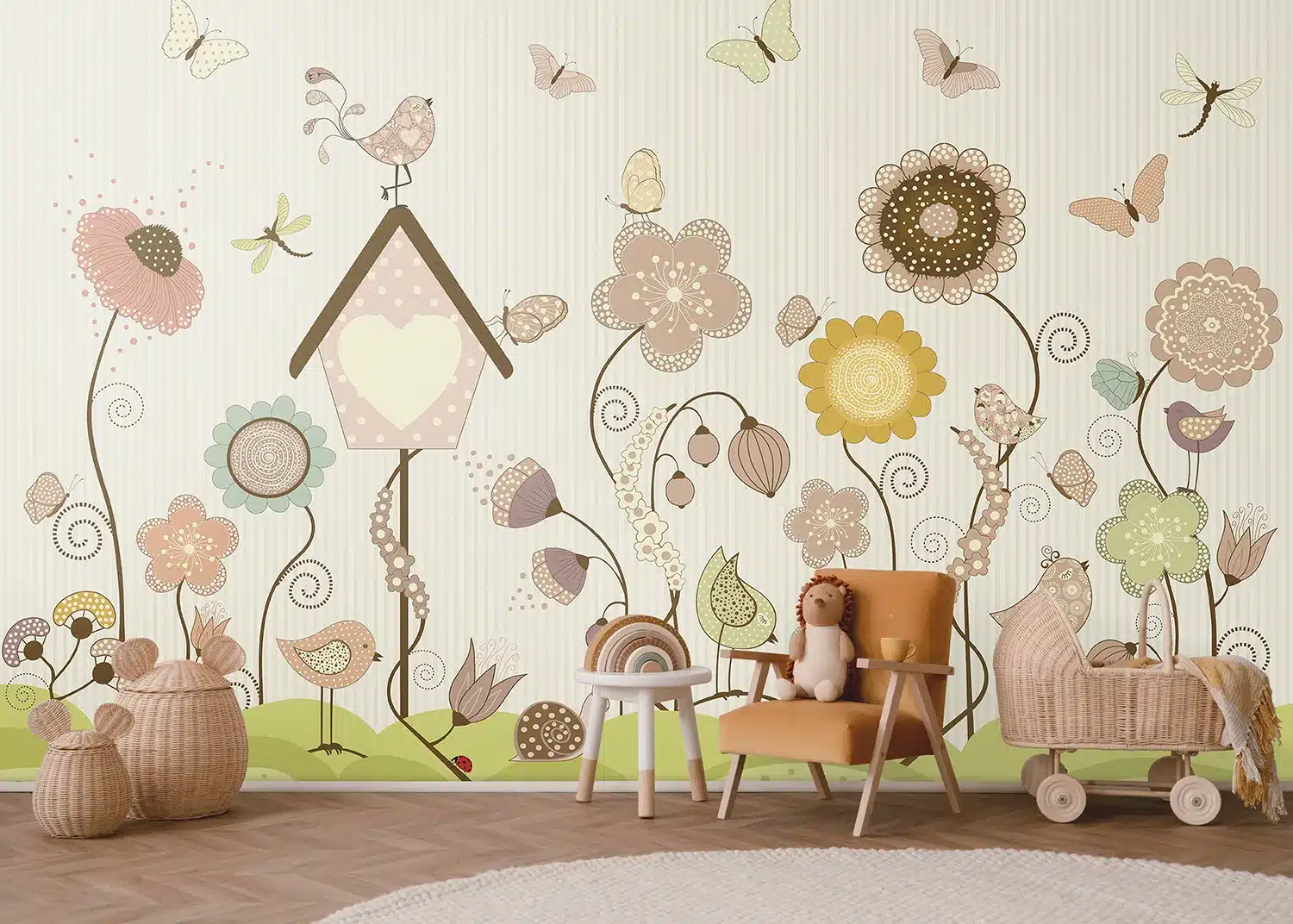 Green Sunlit Garden | Made-to-Measure Kids Wallpaper | Artlook | FTD5P 352375