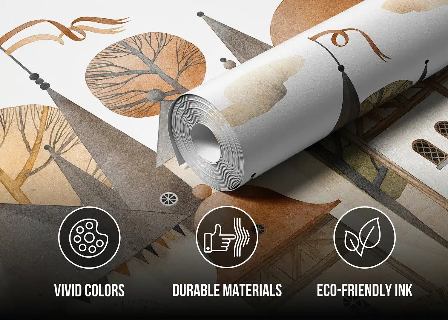 Watercolor City | Made-to-Measure Kids Wallpaper | Artlook | FTD5P 352395 5