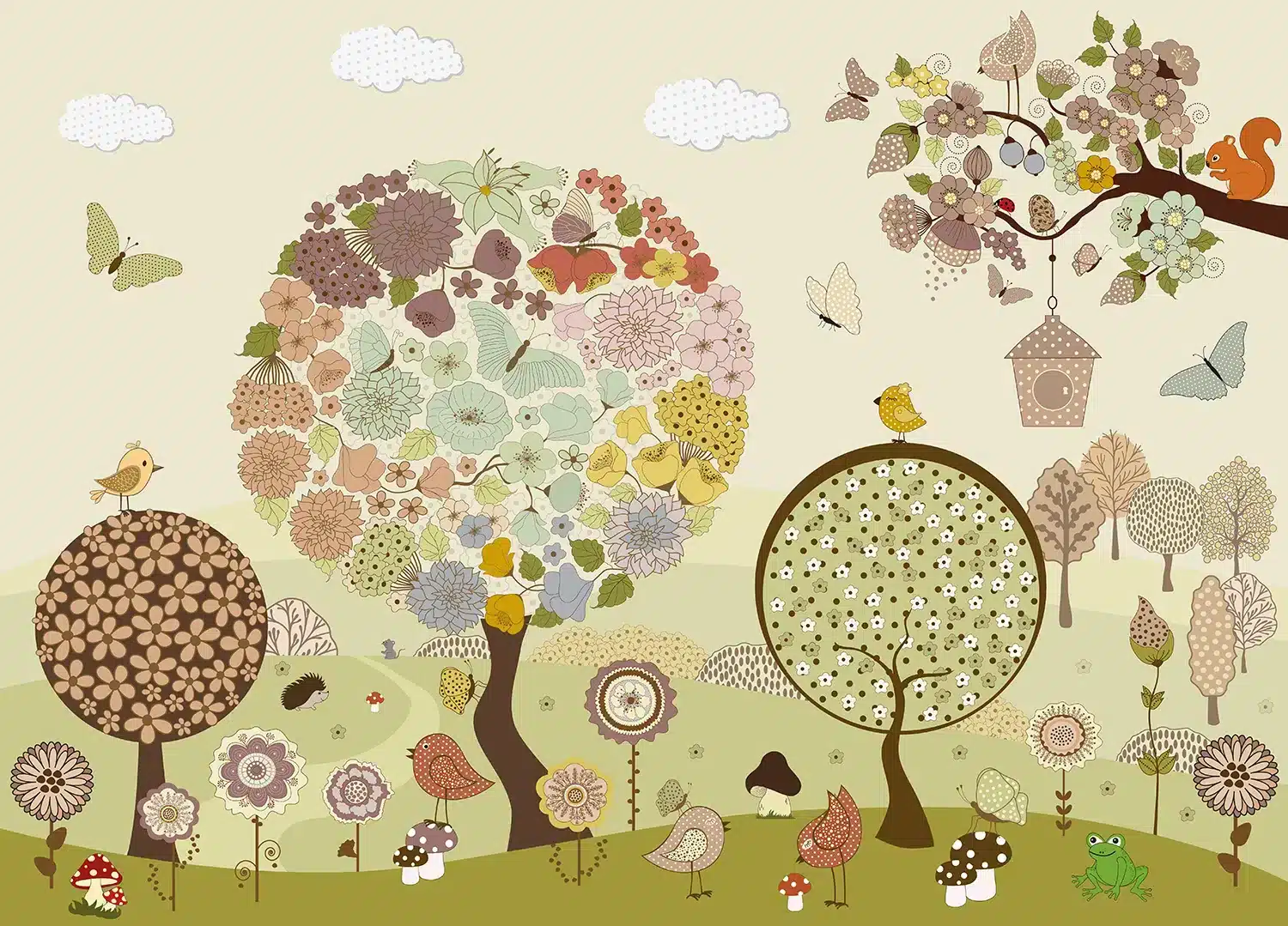 Flower Tree | Made-to-Measure Kids Wallpaper | Artlook | FTD5P 352397