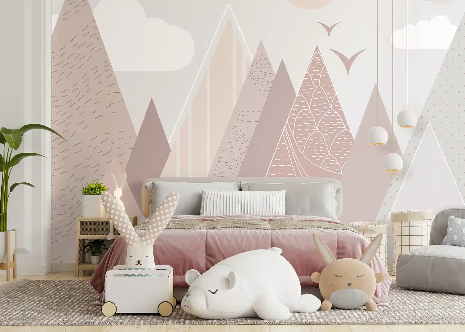 Mountains & Clouds | Made-to-Measure Kids Wallpaper | Artlook | FTD5P 352401 3