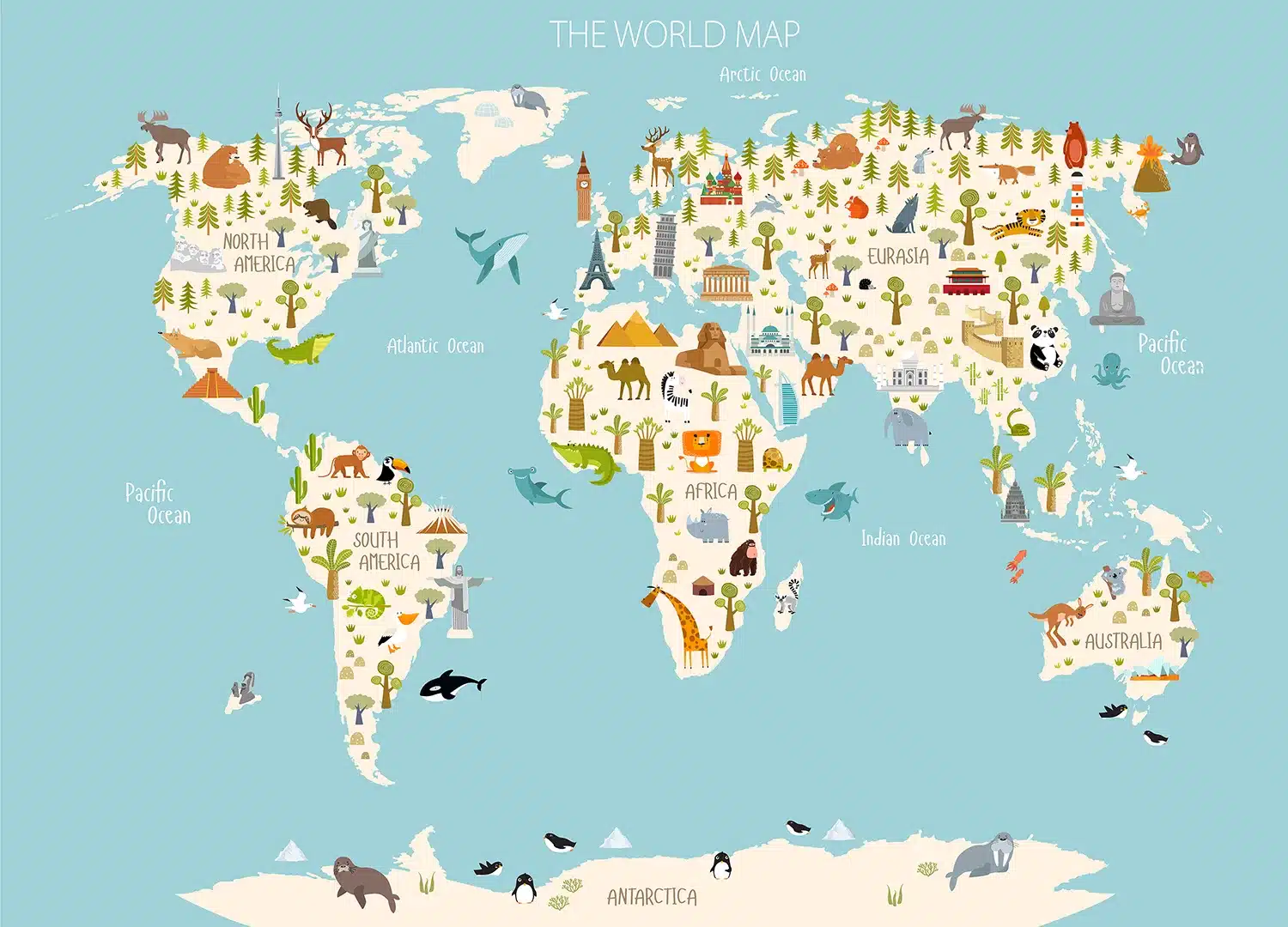 Little Explorer's Map | Made-to-Measure Kids Wallpaper | Artlook | FTD5P 352437