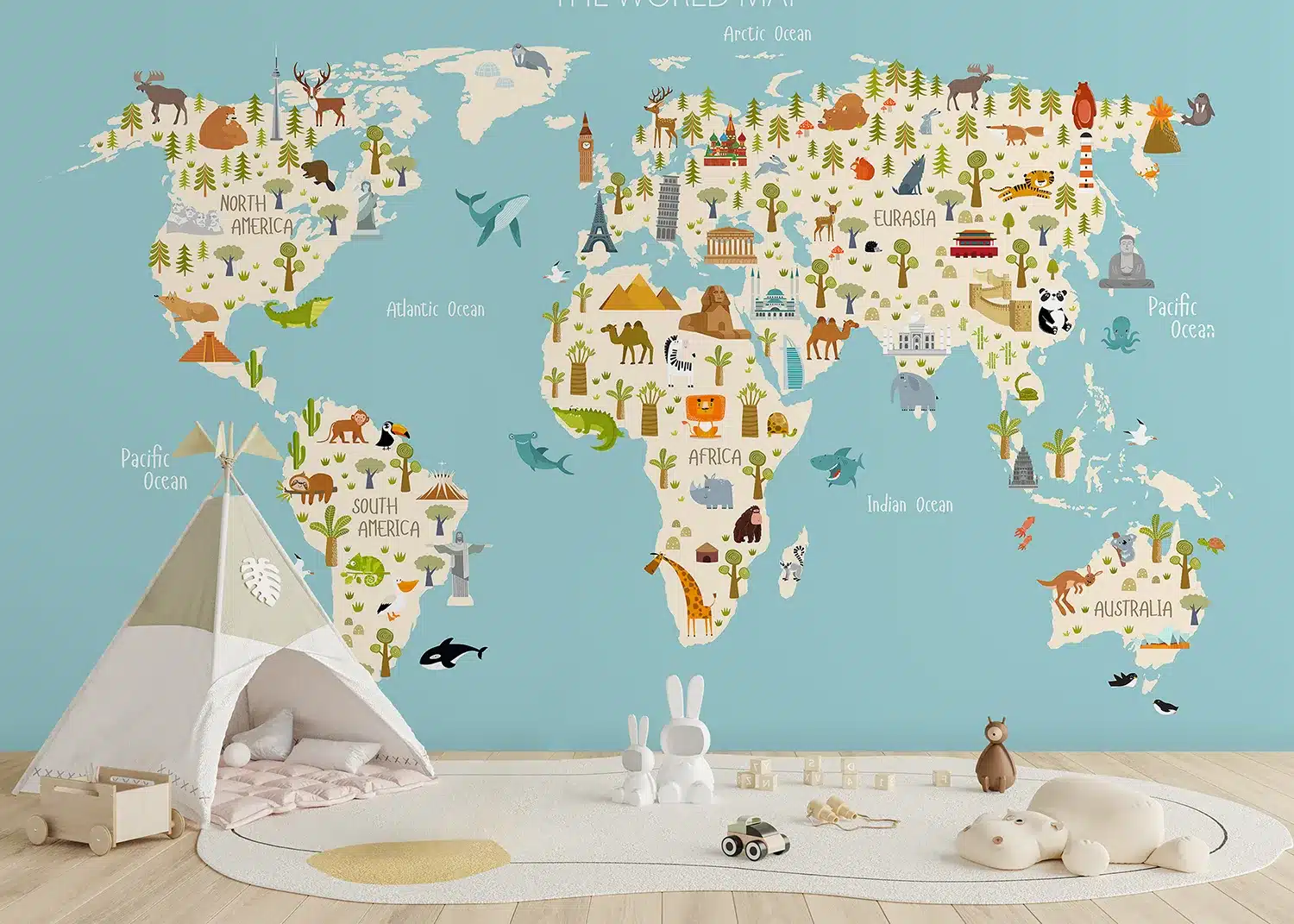 Little Explorer's Map | Made-to-Measure Kids Wallpaper | Artlook | FTD5P 352437 3