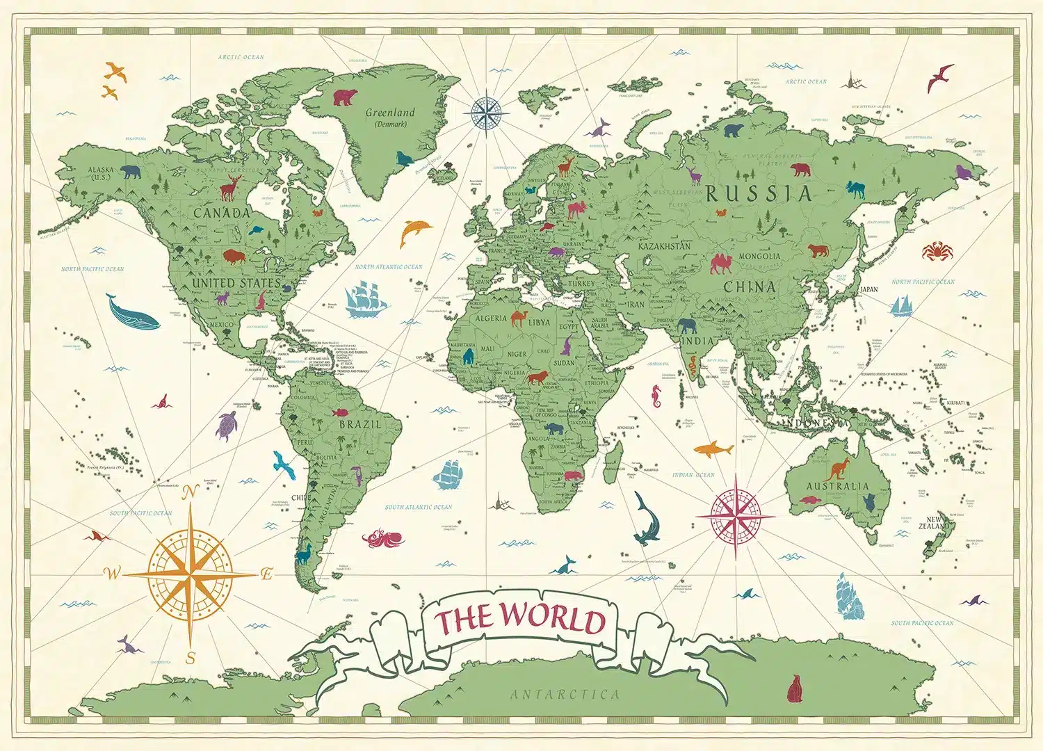 Classic Kids' World | Made-to-Measure Kids Wallpaper | Artlook | FTD5P 352455