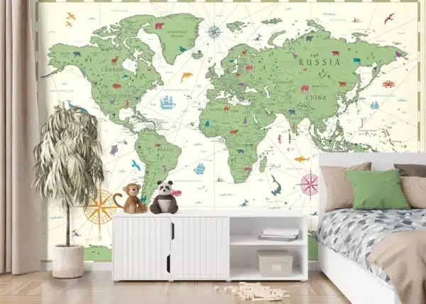 Classic Kids' World | Made-to-Measure Kids Wallpaper | Artlook | FTD5P 352455