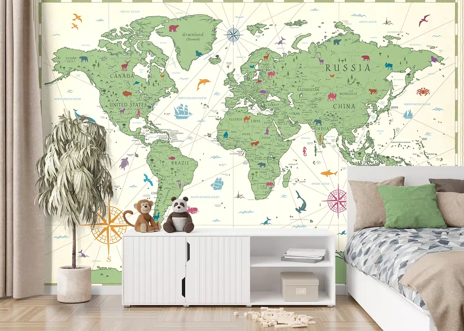 Classic Kids' World | Made-to-Measure Kids Wallpaper | Artlook | FTD5P 352455