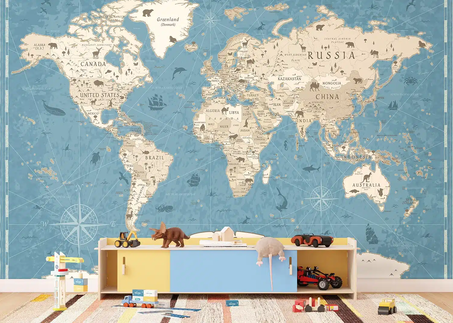 Our Animal Planet | Made-to-Measure Kids Wallpaper | Artlook | FTD5P 352457 2