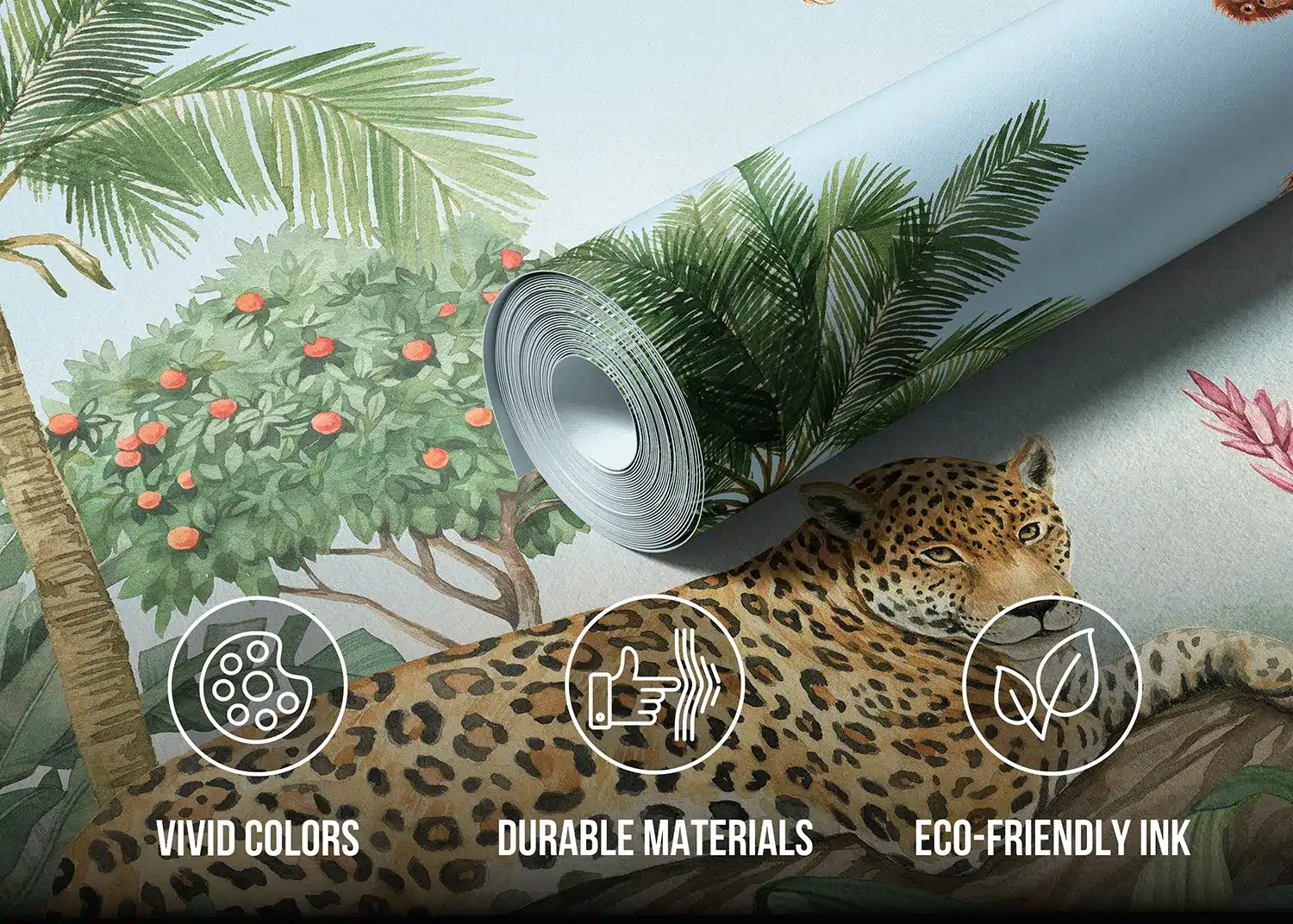 Blue Skyes Jungle | Made-to-Measure Kids Wallpaper | Artlook | FTD5P 352475 4