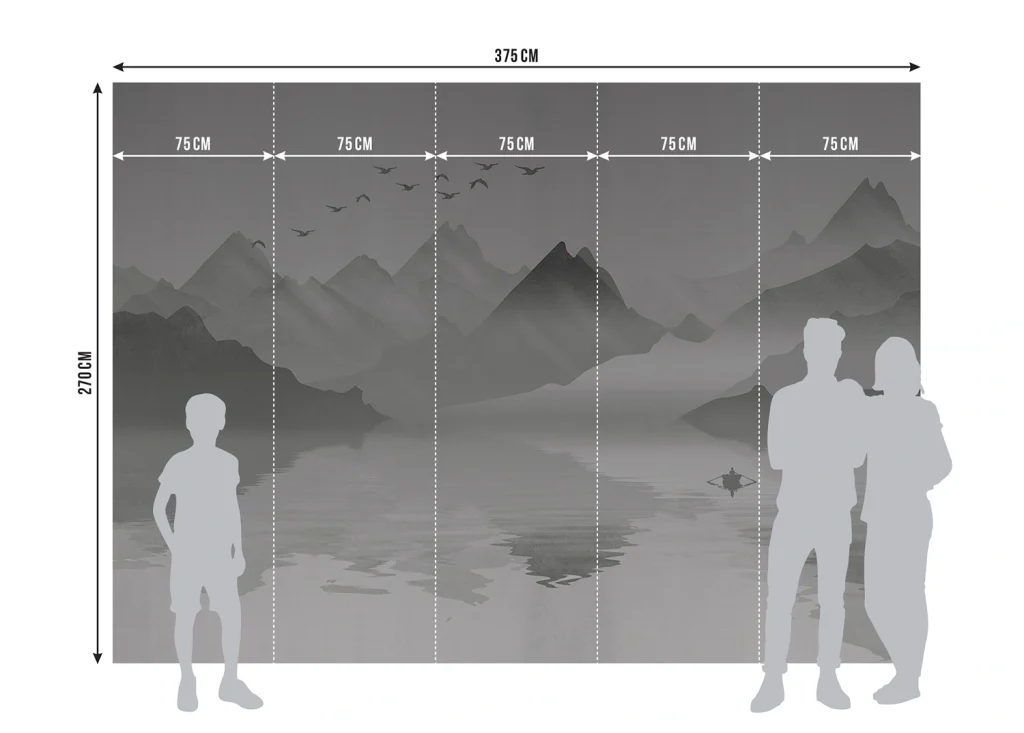 Wall Mural Mountain Lake, Made to Measure, FTNS 1246 7