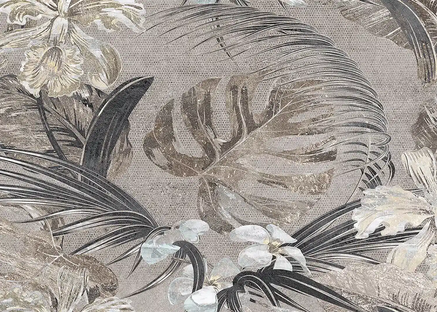 Monstera Composition | Made-to-Measure Wallpaper | Artlook | FTNS 1249