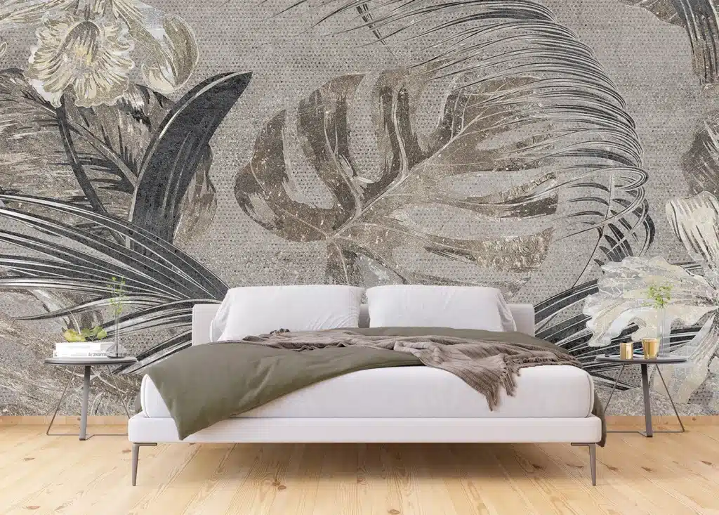 Wall Mural Monochrome Monstera, Made to Measure, FTNS 1249 2