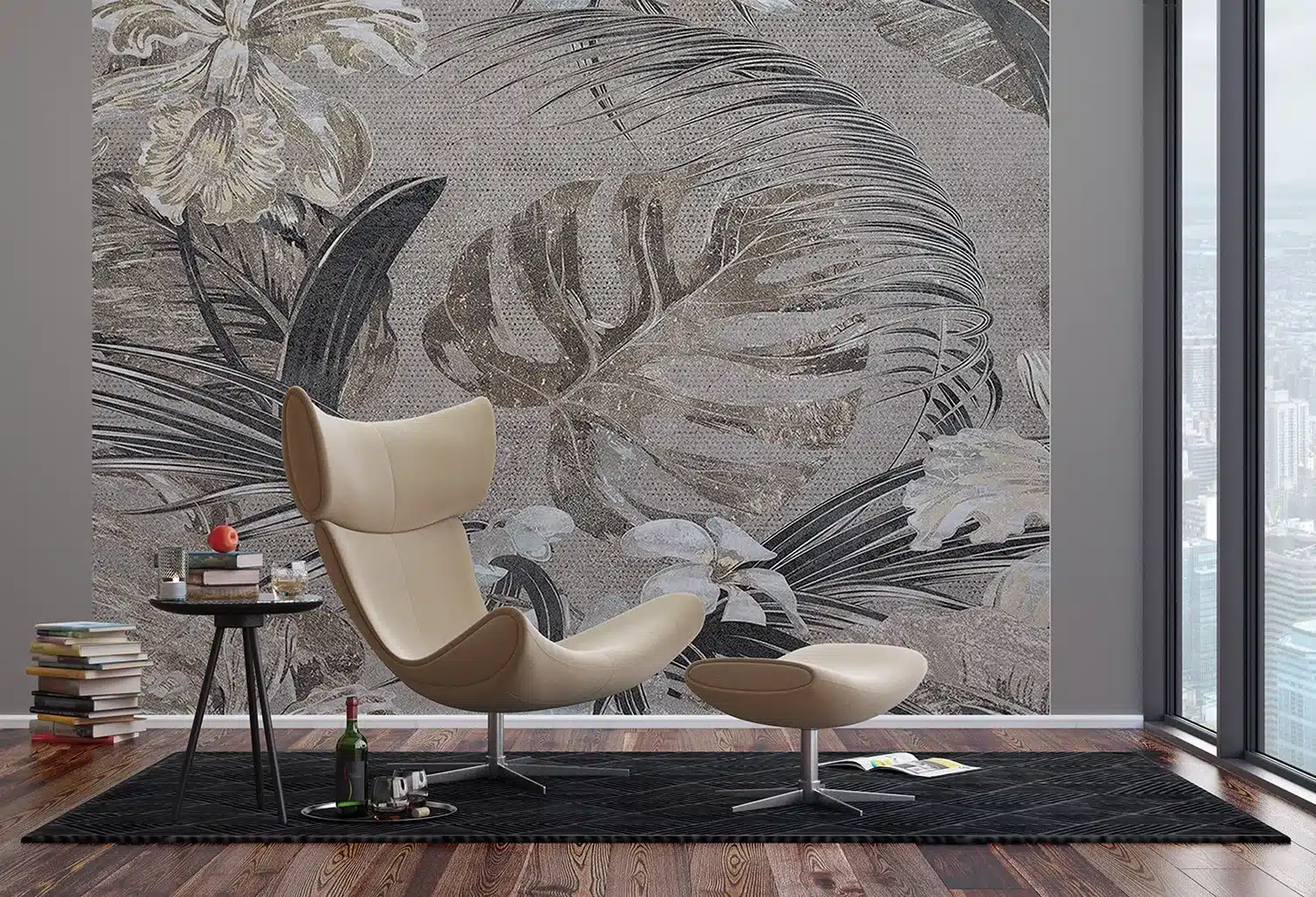 Monstera Composition | Made-to-Measure Wallpaper | Artlook | FTNS 1249