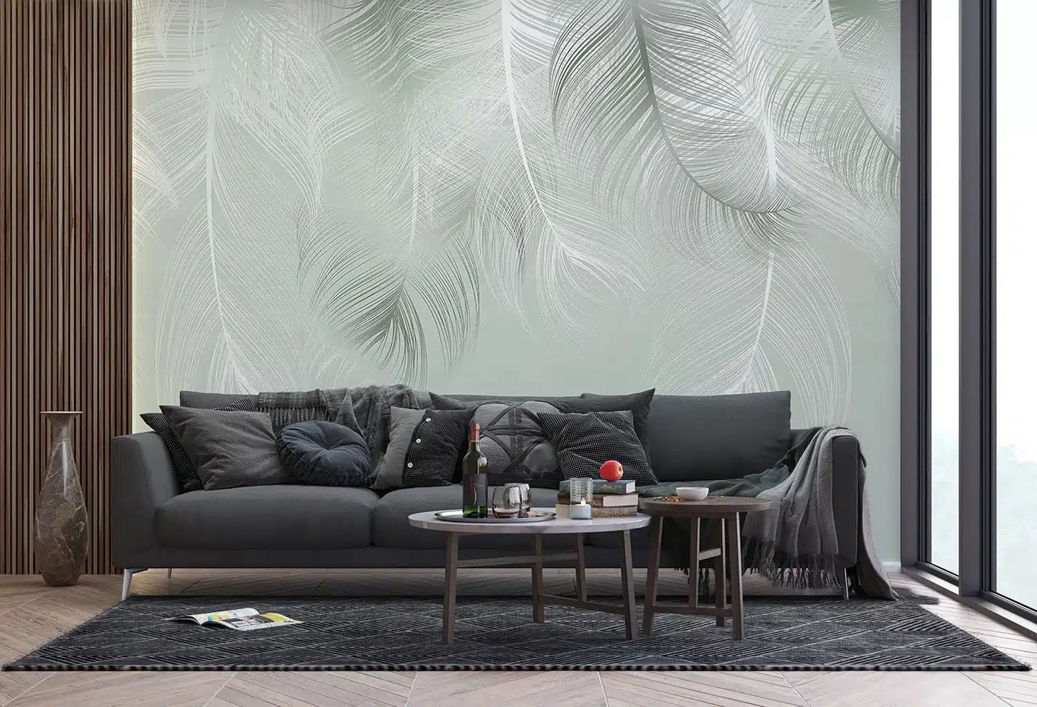 Feather Wall | Made-to-Measure Wallpaper | Artlook | FTNS 1250 2