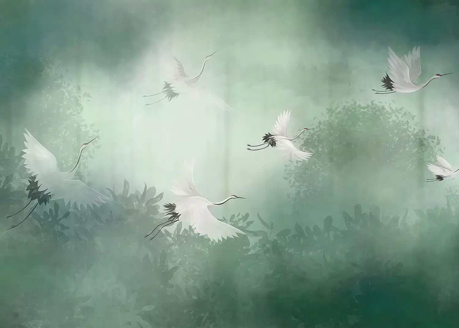 Cranes | Made-to-Measure Wallpaper | Artlook | FTNS 1251