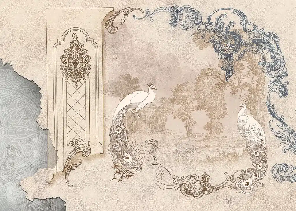 Wall Mural Modern Rococo, Made to Measure, FTNS 1252