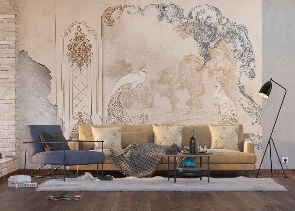 Wall Mural Modern Rococo, Made to Measure, FTNS 1252