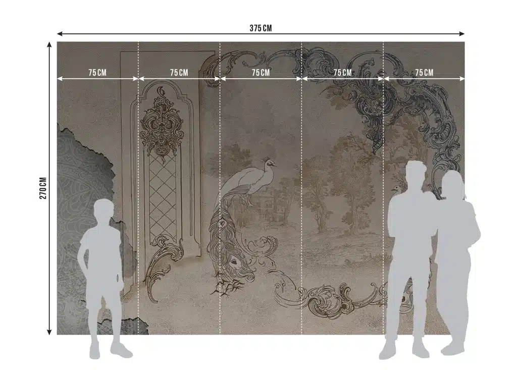 Wall Mural Modern Rococo, Made to Measure, FTNS 1252 8