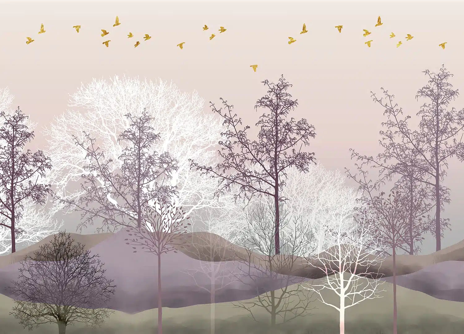 Pastel Forest | Made-to-Measure Wallpaper | Artlook | FTNS 1253